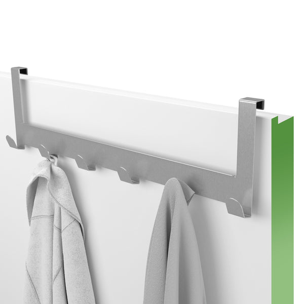 Türgarderobe bis 1,5 cm Türfalz - mit 6 Haken