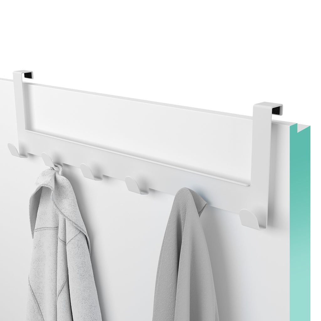Türgarderobe bis 2 cm Türfalz - mit 6 Haken